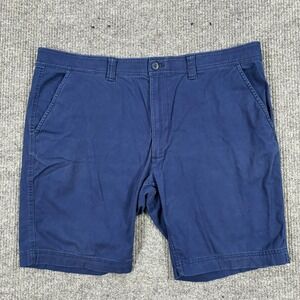 The Foundry Co. Mens Chino Shorts Size 44 Blue Flat Front Casual High Rise